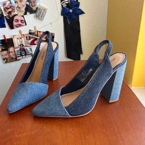 Denim Heels